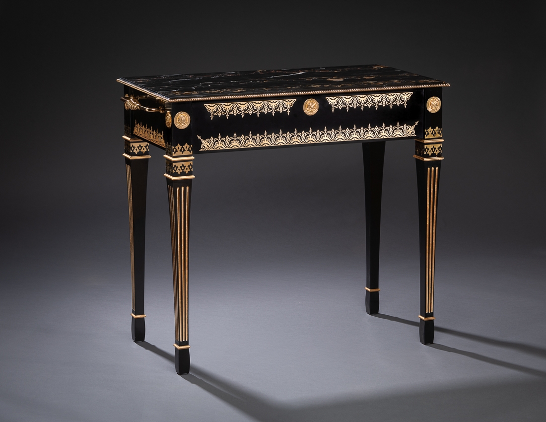 Custom designed royal presentation table Islamic decoration